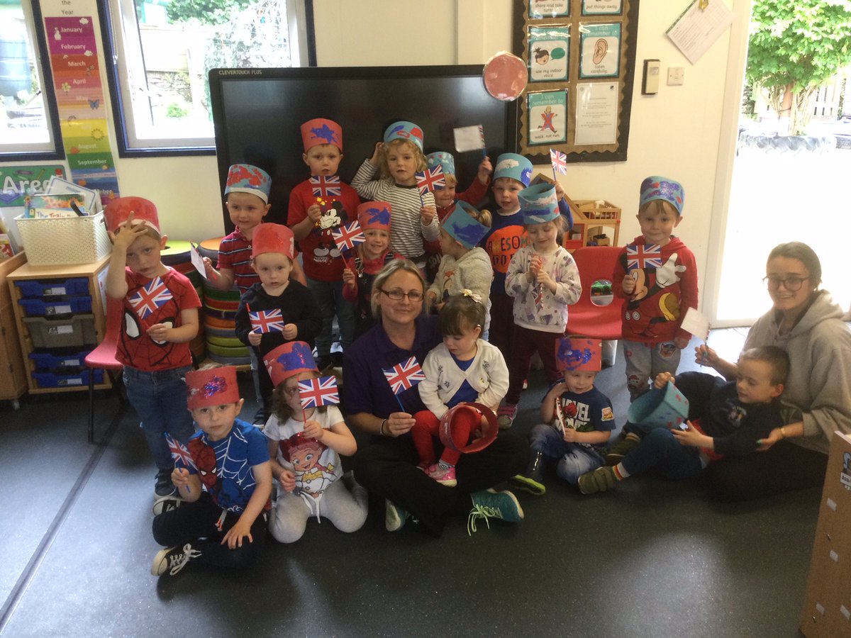 ADMAT_SSCA's tweet photo. To start our #PlatinumJubileeCelebration  this week the children came dressed in red, white and blue and we had a whole school finger buffet fit for a Queen! The rain didn't dampen our enjoyment but did change the location! Picnic in the grounds when the sun returns! https://t.co/0PcaX8PSVj