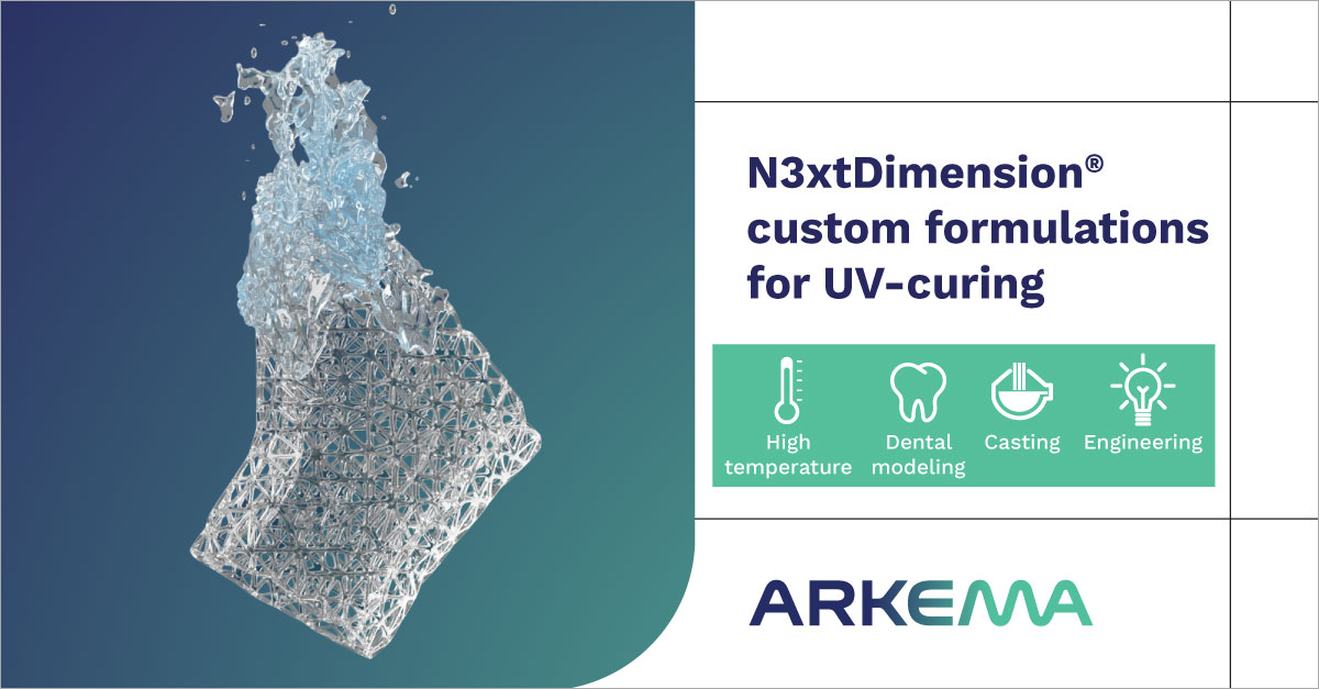 At #RapidTCT <a href="/Arkema_group/">Arkema</a> booth 3127 we are featuring new N3xtDimension® high-performance custom formulations for UV-curable #3DPrinting applications! Stop by and meet our #additivemanufacturing experts to learn more. For more info:  arke.ma/yPU250J9pk1 
<a href="/RAPID_Event/">RAPID + TCT Event</a>