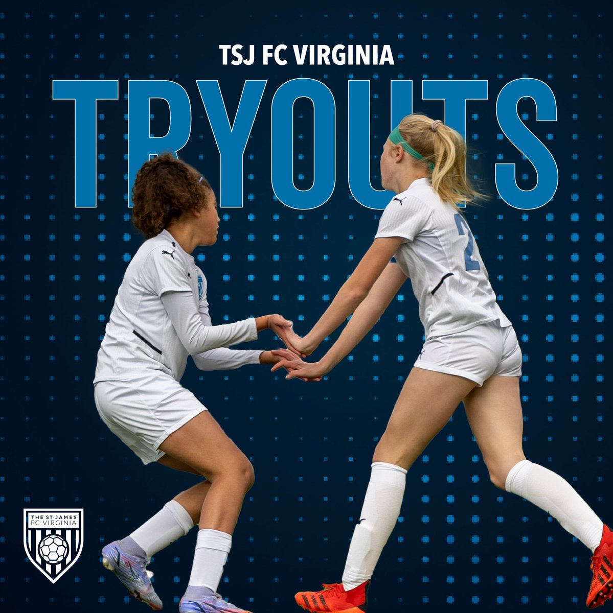 TheStJamesFC's tweet photo. #FCVTRYOUTS ➡️ Spots still open in 2014-2004 girls for the 2022-2023 season. 

📝Fill out the google form below and come out to a session this week or next. 

https://t.co/Zkd6P45Di0

#TheFutureisFCV https://t.co/56m0fMZKYO