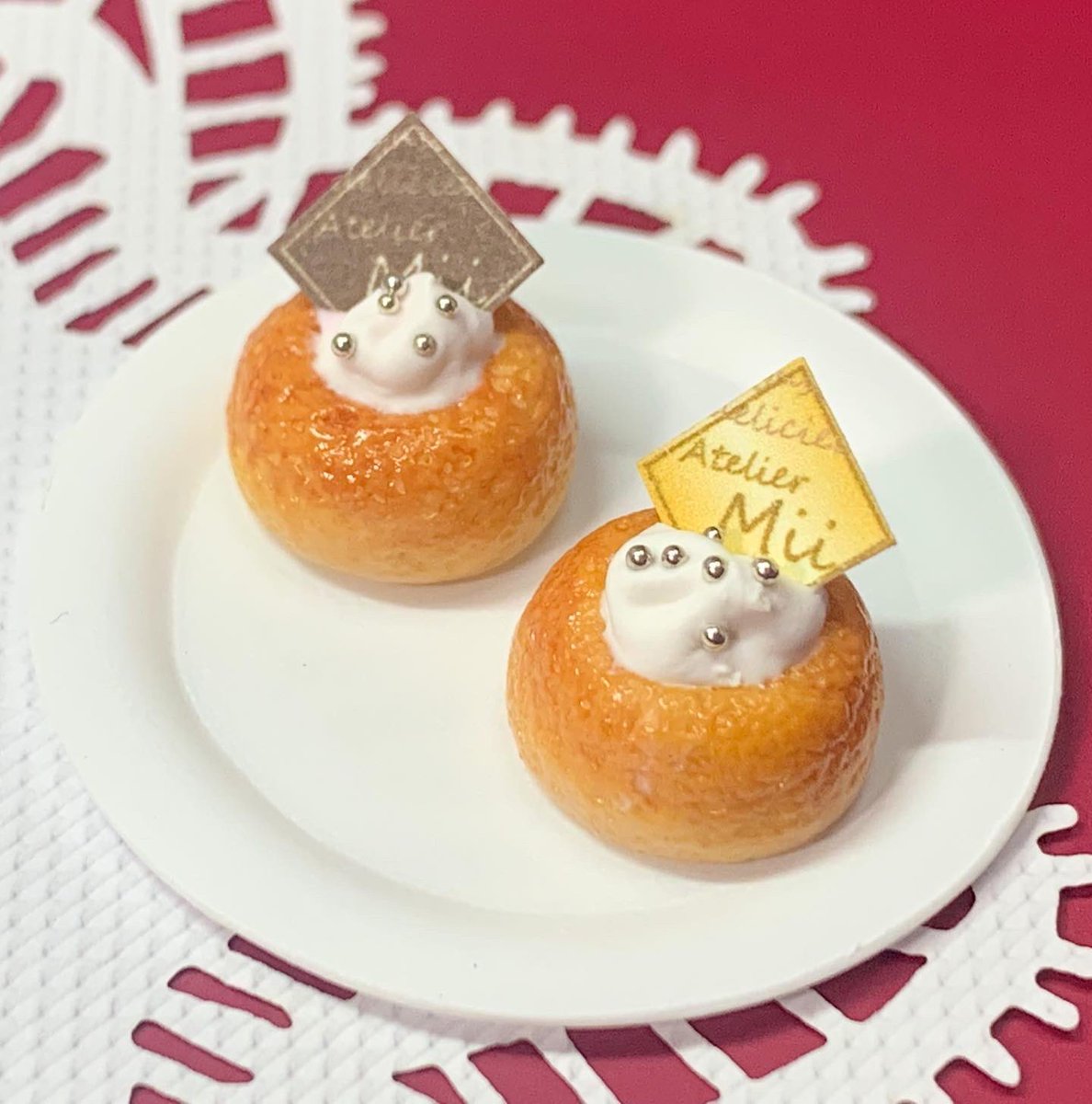 mii_mini77's tweet photo. #ミニチュアサヴァラン 完成しました✨

#ミニチュア完成品 #ミニチュア #miniature #ミニチュアスイーツ #miniaturecake https://t.co/jmjhXYWXrl