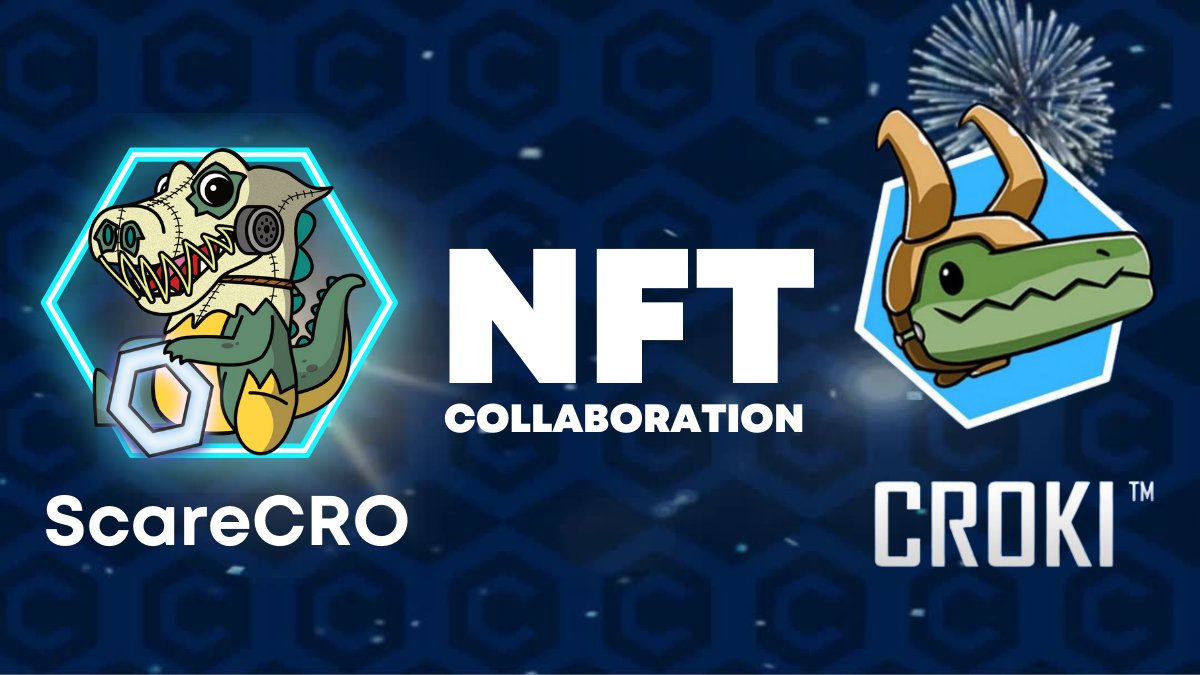 ScareCROcoin's tweet photo. ScareCRO x Croki NFT Collaboration Announcement:

We are delighted to announce that one of our first exclusive NFT collaboration partners will be @CrokiCoin. 

We will also have access to use their avatar in our upcoming ecosystem.

@ScareCROcoin #ScareCRO #CRO #CROFam @Kris https://t.co/VxM1SsyOoV