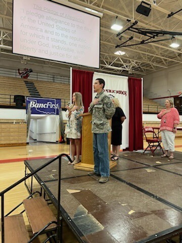 Beautiful 8th grade Crossing Over Program yesterday lead by Mr. and Mrs. Aubert.
