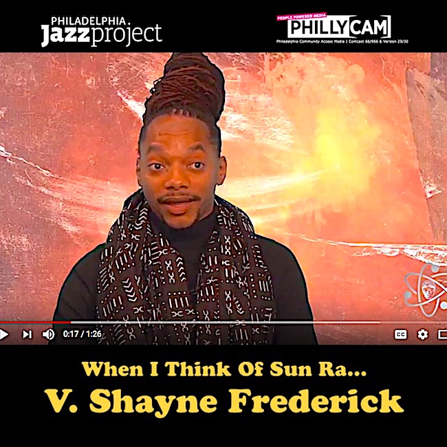 PHLJazzProject's tweet photo. Celebrating Sun Ra’s Earth Arrival Day, May 22nd 1914, PJP shares,When I Think Of Sun Ra... by pianist, vocalist &amp; poet, V. Shayne Frederick 

See The Video: https://t.co/0Kb6uw5pya

#PhillyJazz #SunRa #VShayneFrederick #PhillyCAM https://t.co/PdyNC1Buqb