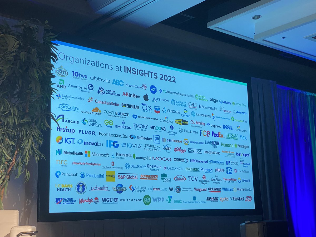 StaciaGarr's tweet photo. CEO John Borland kicks off talking about @perceptyx’s values and by thanking customers for coming out to this first event. #insights2022 https://t.co/SY9rRcCBwT