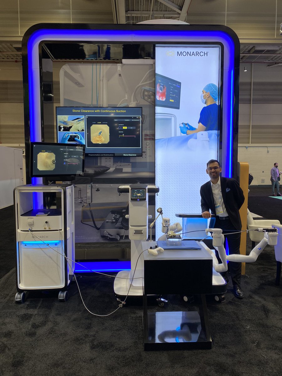 TooshAgarwal's tweet photo. Awesome experience showcasing our MONARCH® Platform, Urology for kidney stones at AUA 2022.

The booth was rockin’ and busy all weekend with lots of great questions and excitement from the global urologist community.

#AUA2022 #AUA22 #medtech #jnj #Monarch #urology #Robotics https://t.co/MQiUMymiO2