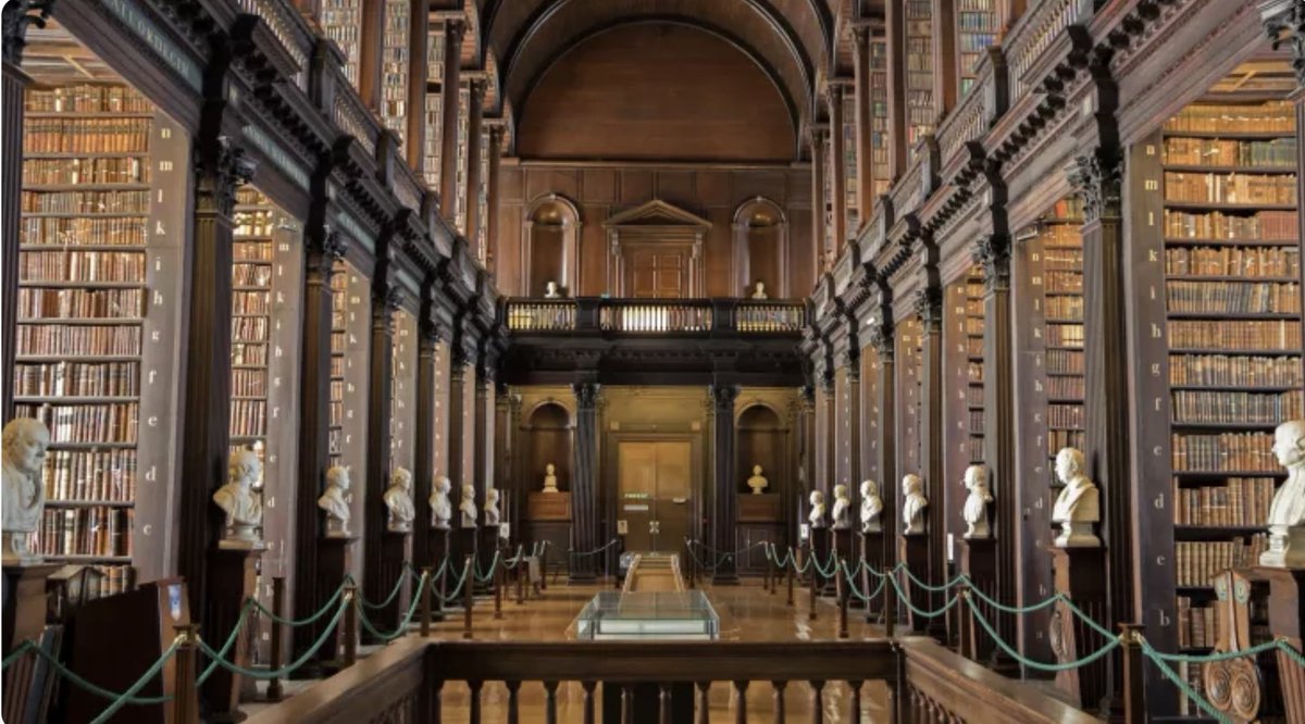 JillKerby's tweet photo. @luisella_romeo @FondazioneGCini @IveserVenezia @MarcoBorghi_Ve @caldervenice @VeniceArtGuide @stmaefzz @QueriniVenezia @kunstundreisen Old libraries, modern libraries…every single one of them a place of wonder… @BridMcGrath @GregoryDowling1 @PGJonesVenice. #TrinityCollege #Dublin #LexiconLibrary #Dunlaoighaire 🤓📚☘️🇺🇦🌻 https://t.co/jYzmKJkxks