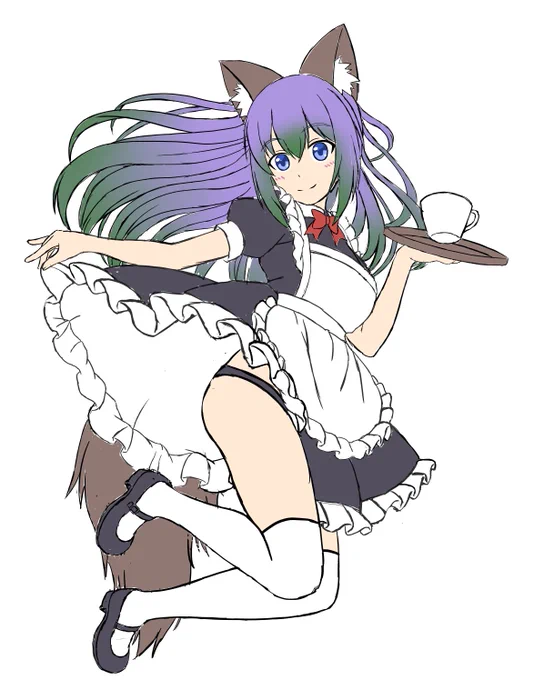 ま、、間に合わなかった納期今日なので一応Skebには投稿カラーラフになっちゃった('・ω・`) 