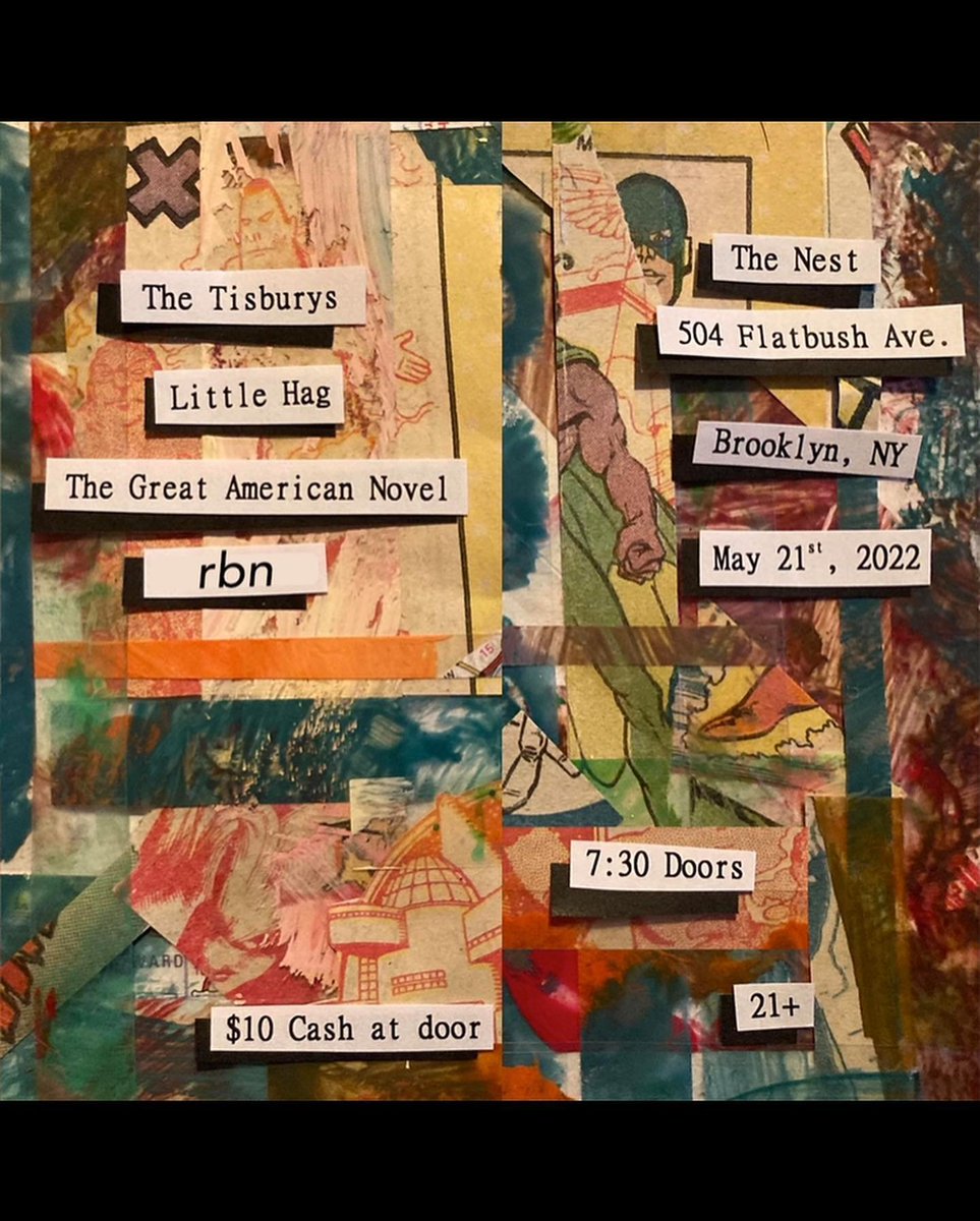 Gigs this week! Tomorrow, Doug &amp; I travel to <a href="/whiteeaglehall/">White Eagle Hall JC</a> to play in the <a href="/riverbyphl/">riverBEE 🐝</a> big band opening for <a href="/TheFrontBottoms/">The Front Bottoms</a>! Friday, we have our #FreeAtNoon performance at <a href="/wxpnfm/">WXPN</a>; Saturday, back to NYC to play at <a href="/thenestbrooklyn/">The Nest</a> with <a href="/littlehag6/">Hagging</a> <a href="/theganband/">THE GREAT AMERICAN NOVEL</a> &amp; #rbn! C u soon!