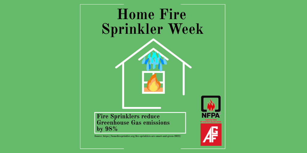 AGFMfg's tweet image. #homefiresprinklerweek2022 @NFPA @HFSCorg 
"Fire Sprinklers are Smart and Green"... A fire hose sprays much more water into your home per second than a sprinkler. #fireprotectionsystem #firesprinklers #sprinklersystem