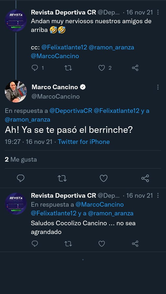 Fut_Programa2's tweet photo. Cómo Lo Comentamos Anteriormente @DeportivaCR Se Dedica a Formar Peleas Imaginarías en Su Mundo, Nadie Lo Pela Solo Para Llamar La Atención Se Pelea Con Periodistas, Agendas Deportivas, y Con el Público, Esa Es La clase de Persona que es Ricard Guido está Detrás de #DeportivaCR https://t.co/IzGjGAIJ8o