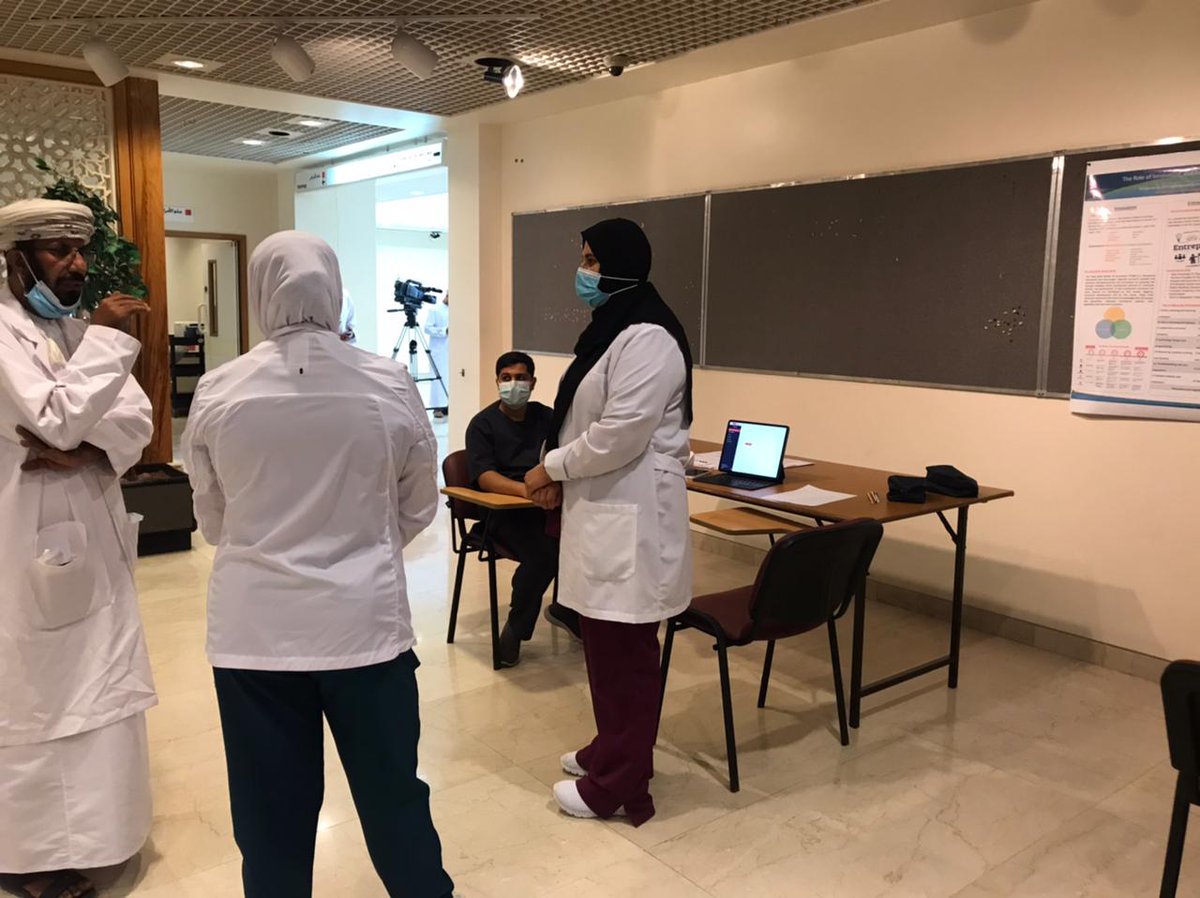 OmanMayMeasure's tweet photo. جهود فعالة من شركائنا في قسم التأهيل @royalhospital_   لرفع الوعي بأهمية الفحص الدوري لضغط الدم.

A great work by our key partner the rehabilitation dept. at @royalhospital_ in raising awareness about high blood pressure today @MayMeasureOrg #WorldHypertensionDay https://t.co/X9zS0WyN0g
