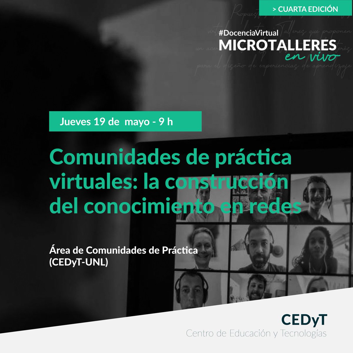 UNLVirtual's tweet photo. Microtalleres en Vivo 4ta edición.
Seis encuentros sincrónicos por videoconferencia durante mayo y junio para pensar el vínculo entre educación y tecnologías

📝 INSCRIBITE: https://t.co/CmemhTKhDj

Se entregarán certificados de asistencia.

#DocenciaVirtual #microtalleres #unl https://t.co/xZlqONpGJF