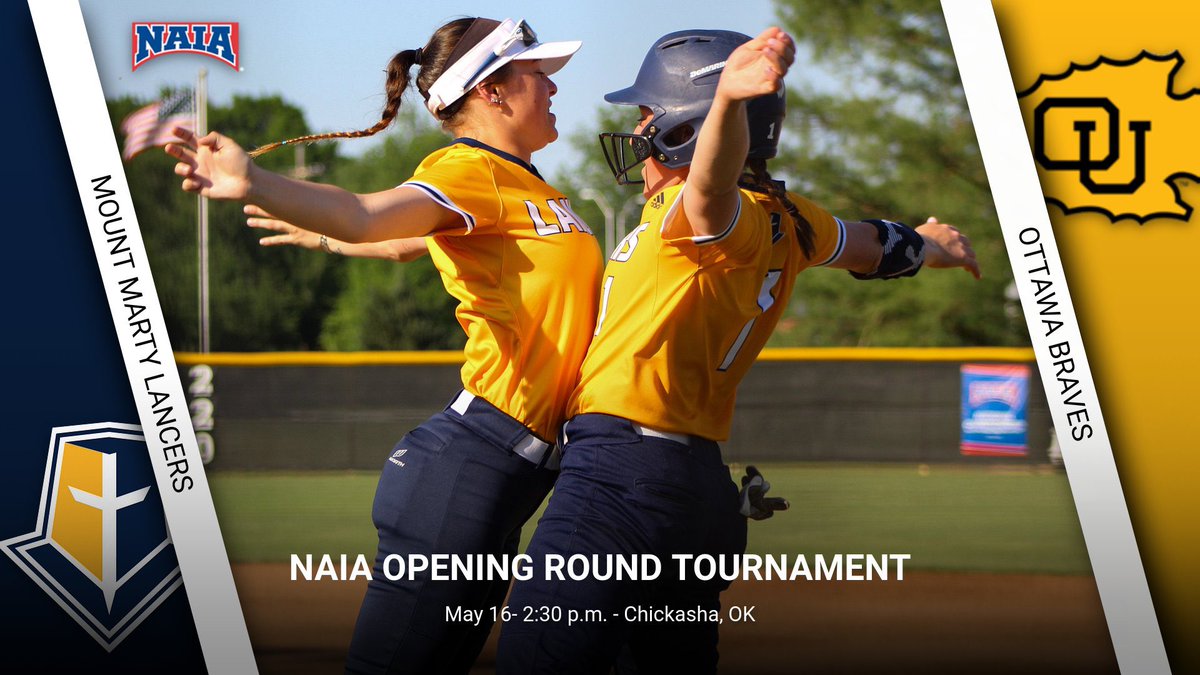 MMULancersSB's tweet photo. 𝗜𝘁’𝘀 𝗚𝗮𝗺𝗲𝗗𝗮𝘆 𝘆’𝗮𝗹𝗹!

•NAIA Opening Round Tournament•
🆚 Ottawa University
⏰ 2:30 pm 
📍Chickasha, OK
☀️92°
💻 https://t.co/YDBci27hRA https://t.co/vPQti2snCK