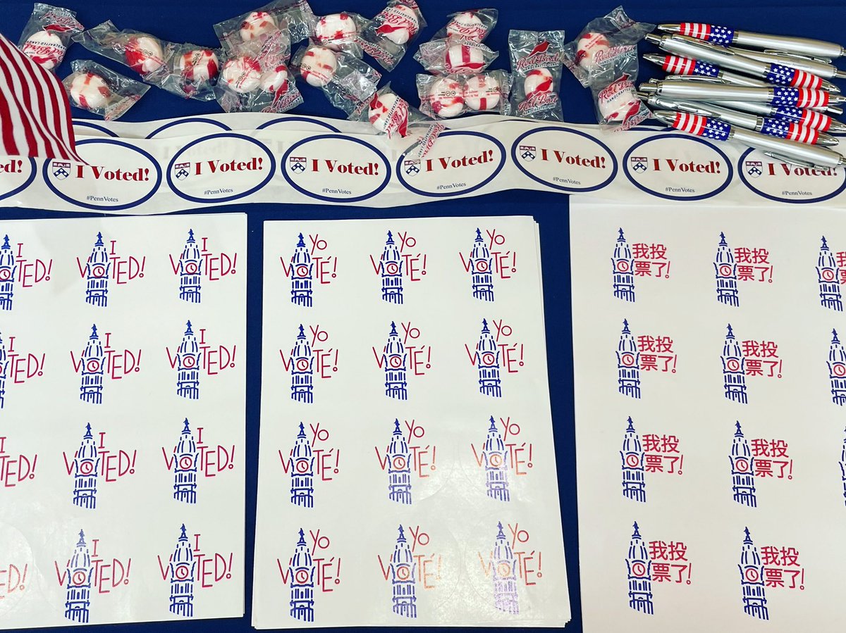 PennGradCenter's tweet photo. Today is Primary Election Day in PA! Polls are open from 7am to 8pm
Find your polling place: https://t.co/m76bVWNnjK
Still have your mail-in ballot? Find a drop-off site (itโs too late for USPS!): https://t.co/rR7qFUVS0T
#PAvotes #Vote #VotePhilly #PhillyVotes @PennVotes https://t.co/5D1qDVQYju