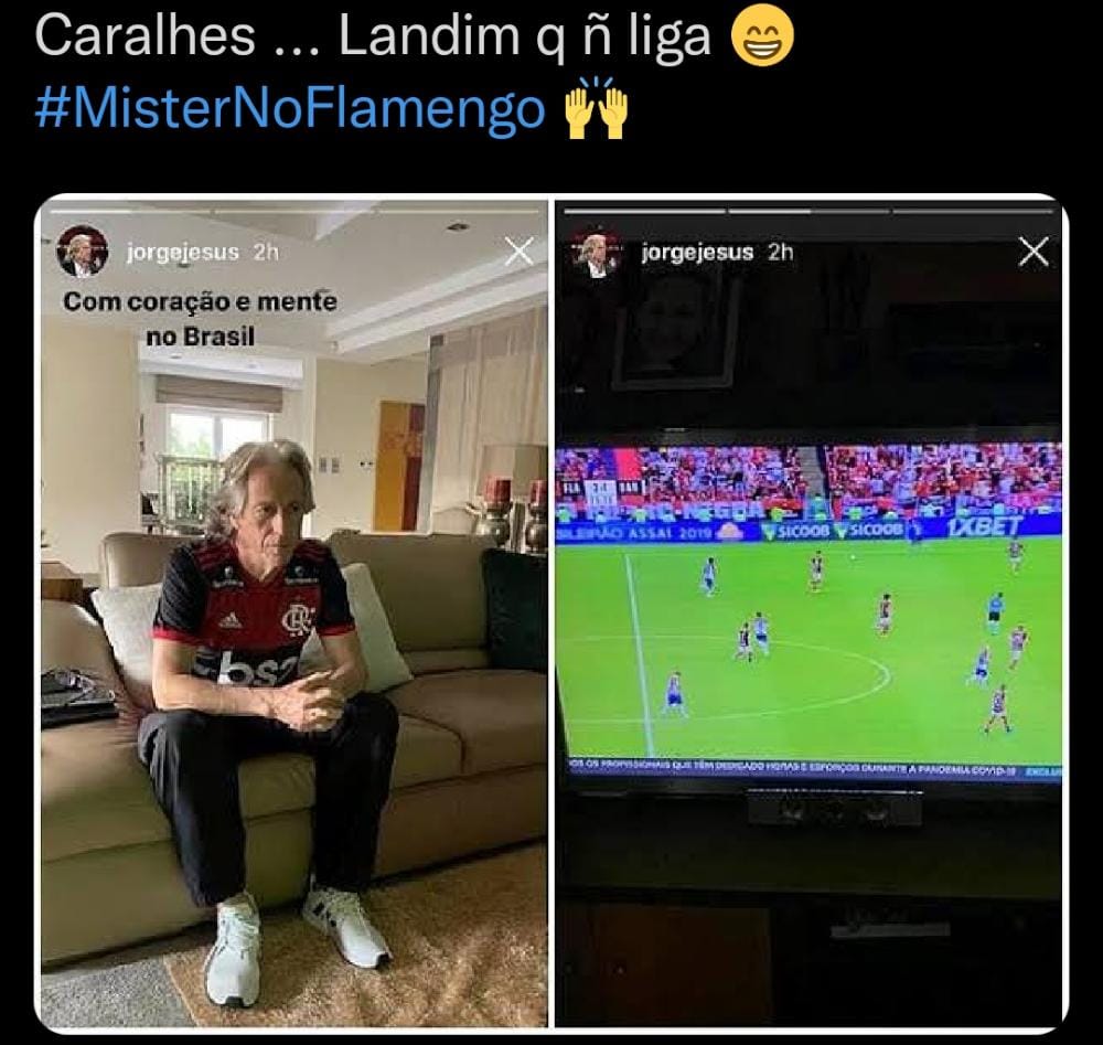 TuretaIvanice's tweet photo. Vamos galera fazer essa campanha aqui na internet para fazer o Flamengo ser aquele time dos sonhos novamente. Se for para gastar dinheiro com outro técnico, que seja com Jorge Jesus e não com  Cuca. Trocar um certo por outro duvidoso nao
#VoltaJJ #ForaPauloSouza #VoltaJorgeJesus https://t.co/uxyT3jkHuT