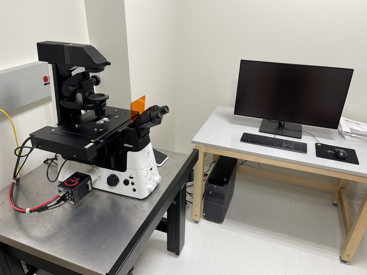 micahschott's tweet photo. It’s here! We are SO excited to begin using our new Ti2E microscope from @NikonInst! https://t.co/3Ll1OrhUSo