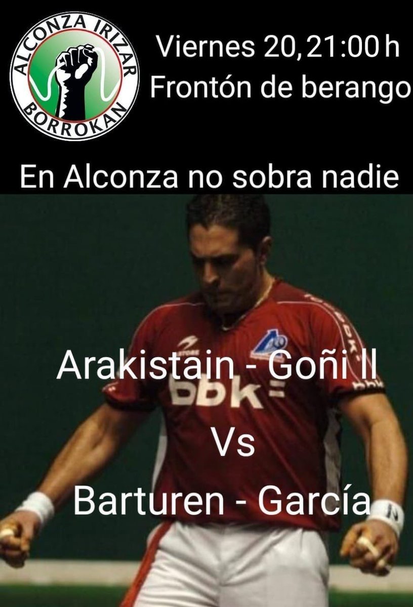 Jarraitzen dugu ostiral honetan egingo den manifestaldirako giroa berotzen, auzolana pankartadakin, manifestaldi ostean pilota partidua dago. ANIMATU ZAITEZTE ETORTZEN!!!!