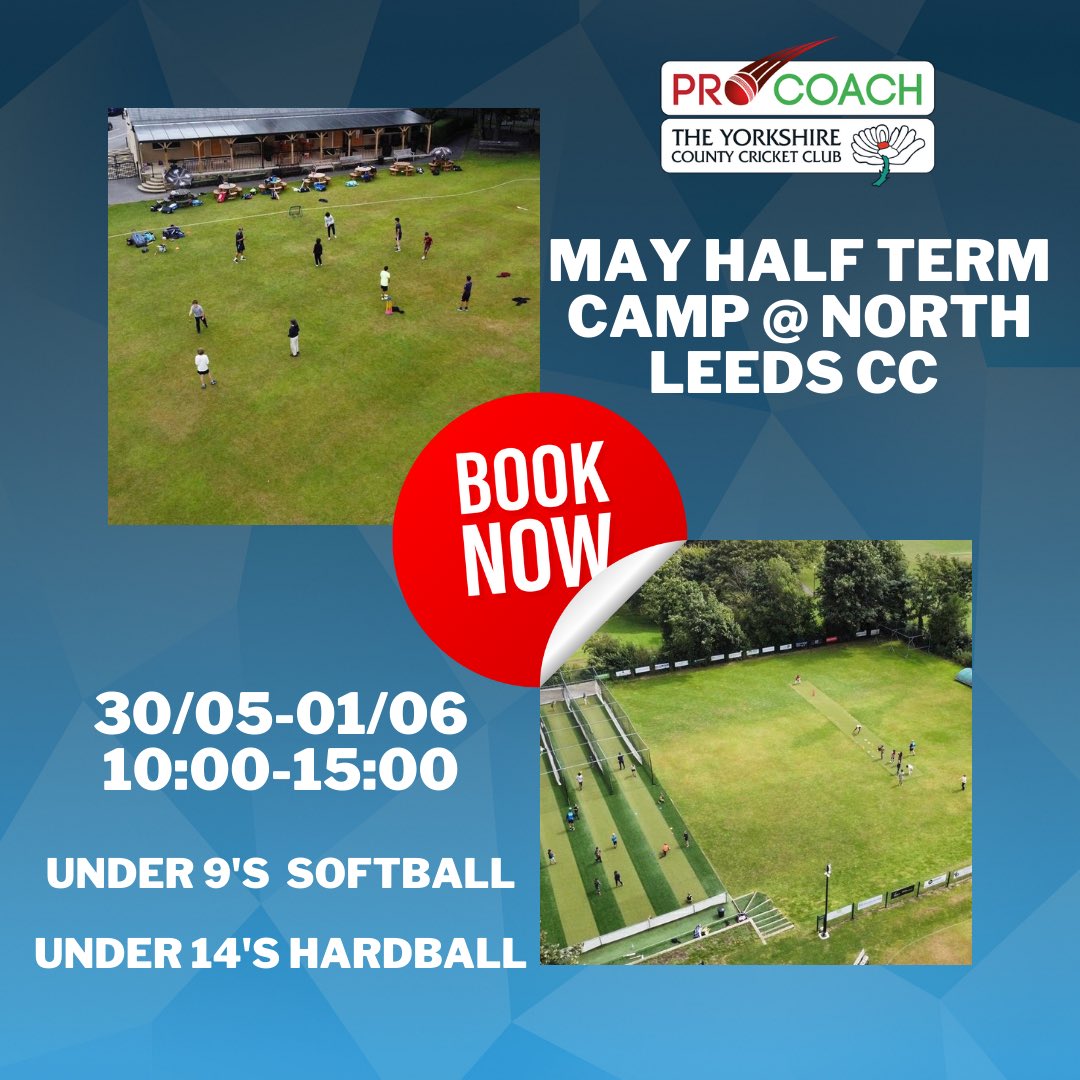 Yorkshire Cricket Coaching 🏏 (@yorkscoaching) on Twitter photo We’re looking forward to heading back to <a href="/NorthLeedsCC1/">NorthLeedsCC</a> this May Half Term for a 3 day action packed Vikings Camp - secure your place today 🔗 procricketcoachingacademy.com/booking/ We’re looking forward to heading back to <a href="/NorthLeedsCC1/">NorthLeedsCC</a> this May Half Term for a 3 day action packed Vikings Camp - secure your place today 🔗 procricketcoachingacademy.com/booking/