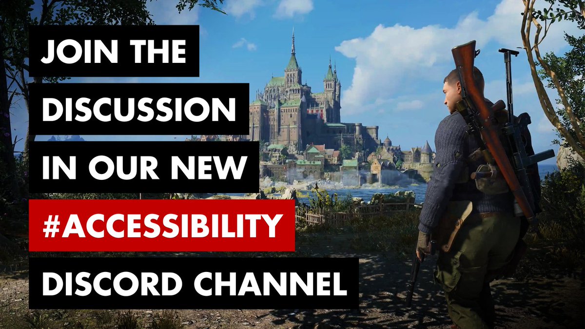 Rebellion's tweet photo. Help us on our journey to creating more accessible games! ๐ก
Join the discussion in Discord (https://t.co/0tzqrfh138) or submit your feature requests on our website (https://t.co/L53uvywNDg).
#GAAD #AccessibilityInGames https://t.co/C0XZPMPTsv