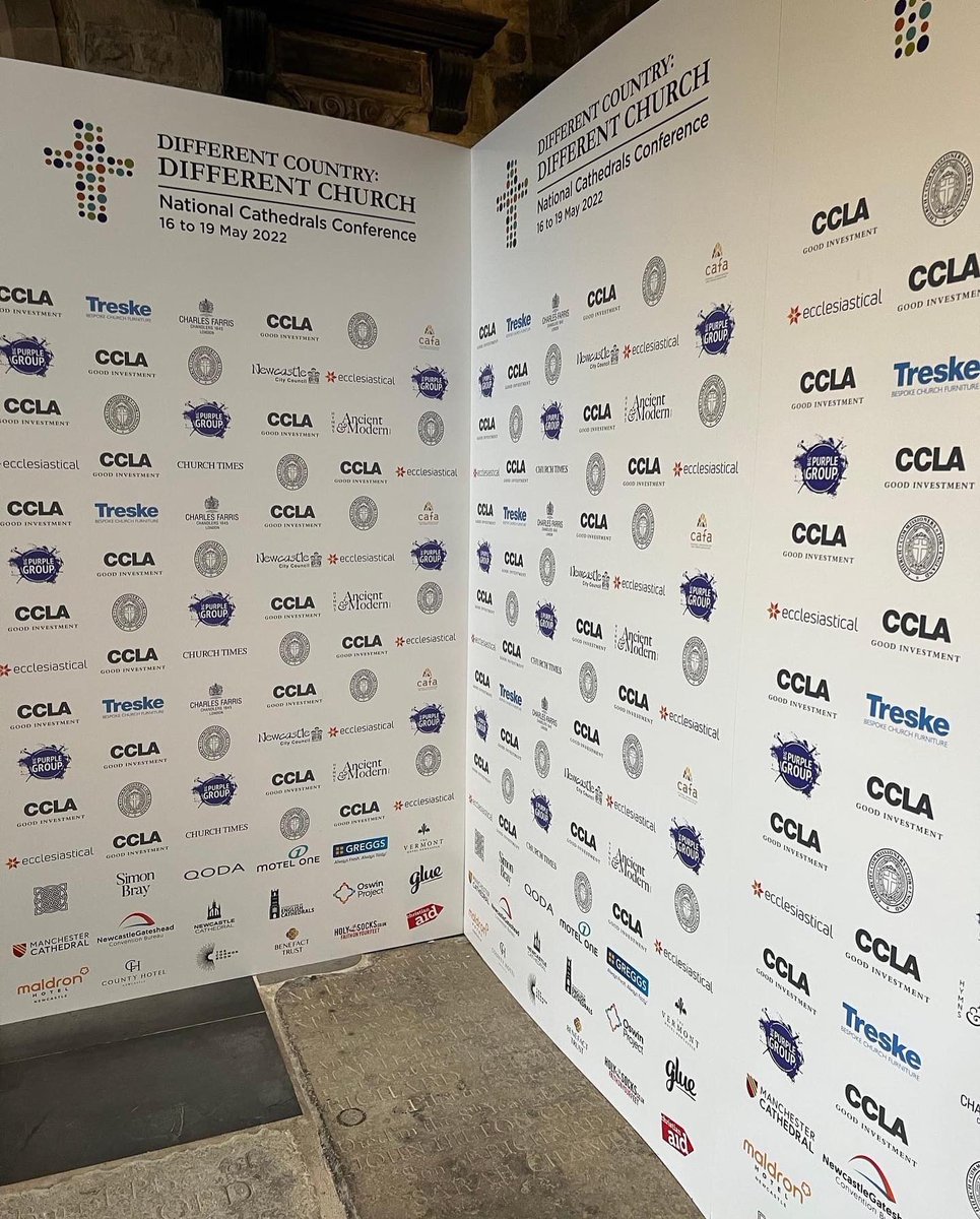 BigPurplePro's tweet photo. Four Day Hybrid Conference at Newcastle Cathedral this week. Indoor and outdoor LED Video Walls as well as live cameras and remote speakers streamed to delegates across the world. We also had Sir John Major as the guest speaker on Monday which you may have seen on the news. https://t.co/AQQc6euIMR