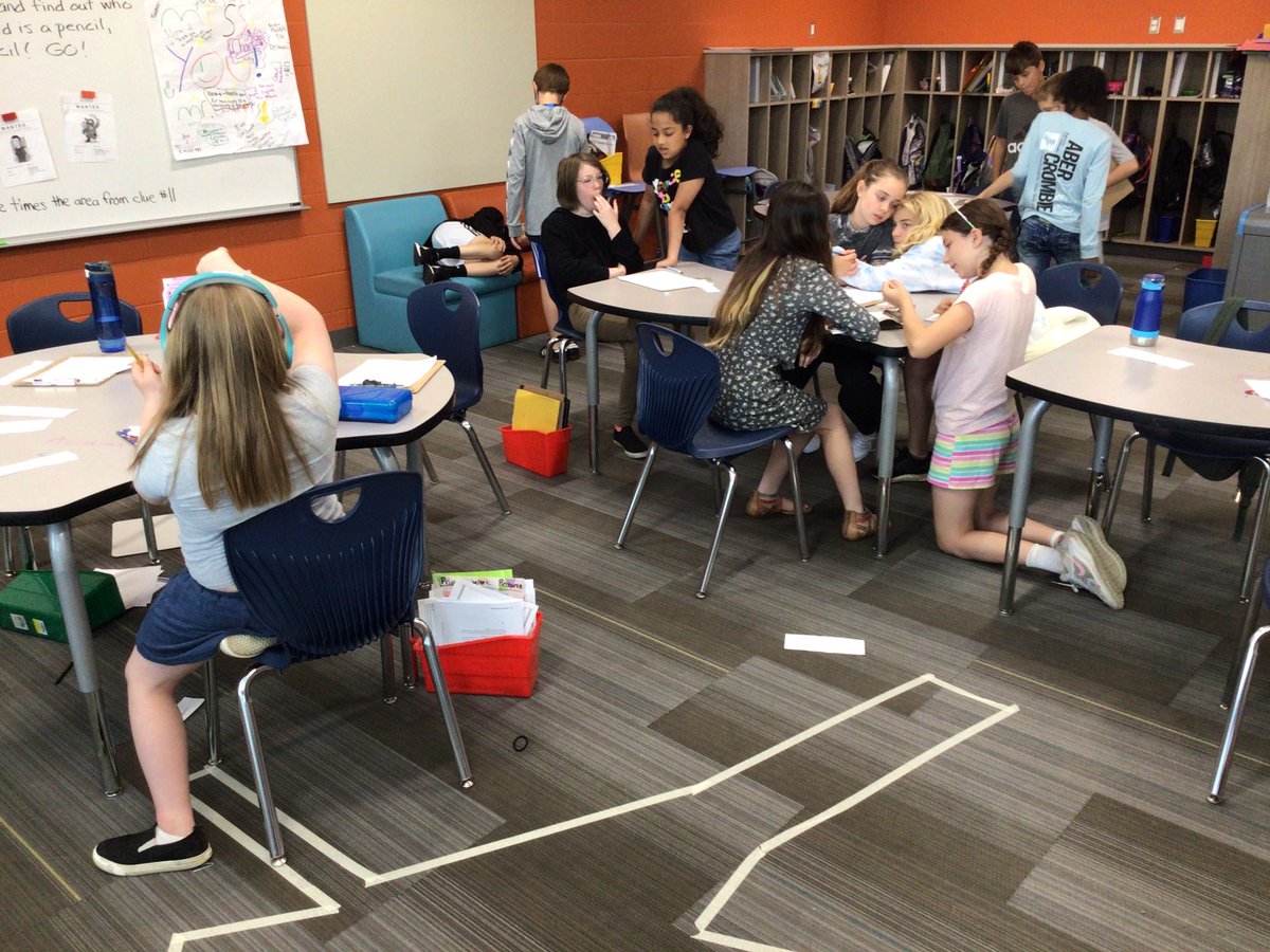 mrswaters4th's tweet photo. There is crime scene in room 213!  Use your math skills to figure out whodunnit! https://t.co/b8FlBvLHZ6