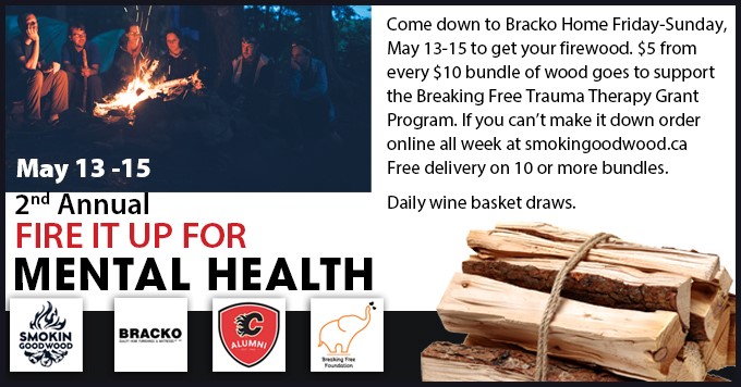 BrackoHome's tweet photo. Just a reminder, you can order bundles of firewood all week at https://t.co/O6JXwME1Dq  If you order more than 30 bundles @EricFrancis will still give an extra $50 to @BreakingFreeFdn for their Trauma Therapy Grant program and you get free delivery! https://t.co/GrNC2PdAKP
