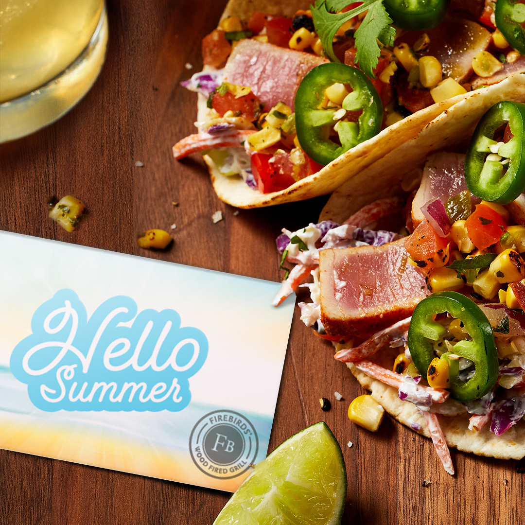 Summer lovin', we're having a blast 🎵 ... At Firebirds! Buy a $100 gift card at Firebirds and get a bonus $20, on us! 
firebirdsrestaurants.com/gift-cards/