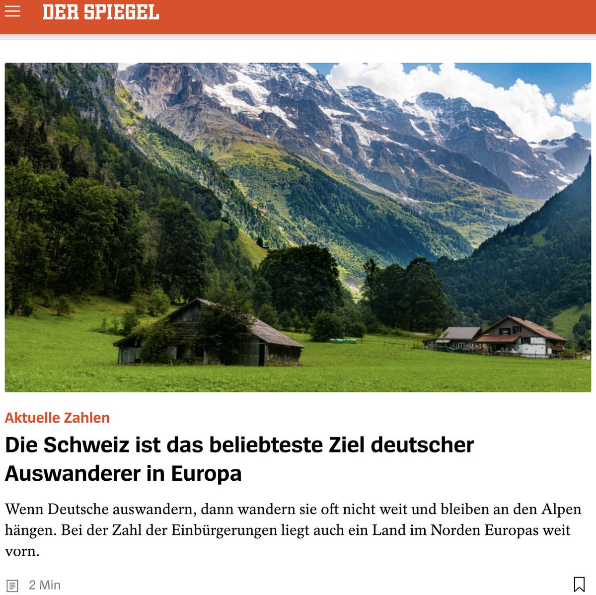 Die Schweiz (Symbolbild)