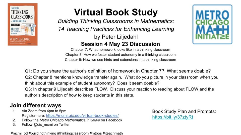 uic_mcmi's tweet photo. Building Thinking Classrooms Spring Virtual Book Study Week 4 https://t.co/aS0ssofocz #mcmi_pd #buildingthinking #thinkingclassroom #mtbos #iteachmath https://t.co/7EDoO4QogI