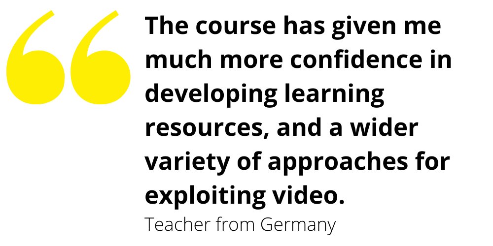 More positive feedback on our 'Film and Video in Language Teaching' tutored by Kieran Donaghy, a leading expert in the use of film &amp; video in language teaching.
🔗 bit.ly/3Lo4sDg
#TeachEnglish #ELT #ESL #TEFL