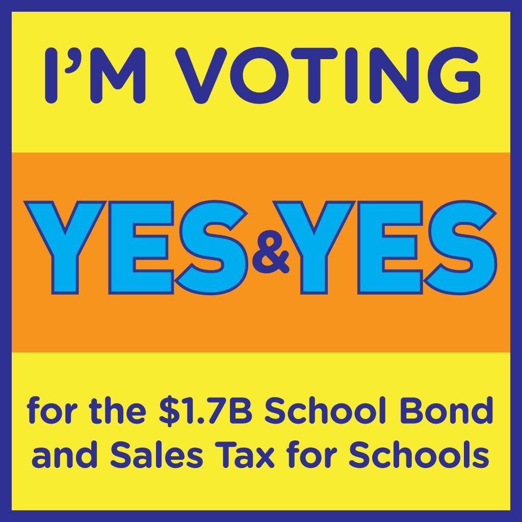 It's here! Vote “YES” TODAY for the school bond and “YES” for the sales tax to make a difference in Guilford County. 🗳️ #VoteSMART