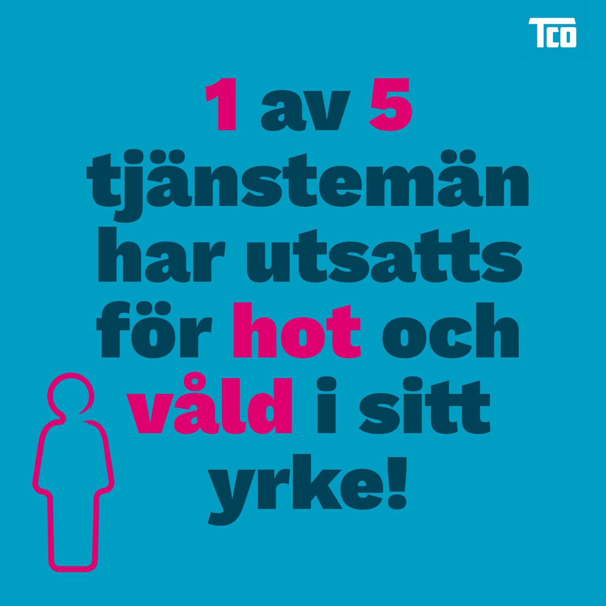 Idag presenterade TCO nya siffror på ett seminarium om hot och våld mot tjänstemän. Det är tydligt att detta är ett växande problem för demokratin, inte minst när tjänstemän påverkas i sin yrkesroll. Läs mer om undersökningen och TCO:s syn på frågan här: tco.se/tco-tycker/val…