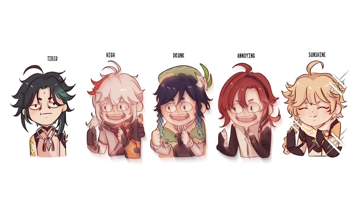 yeetskies_'s tweet image. 5WIRL as a group 
#原神 #Heizou