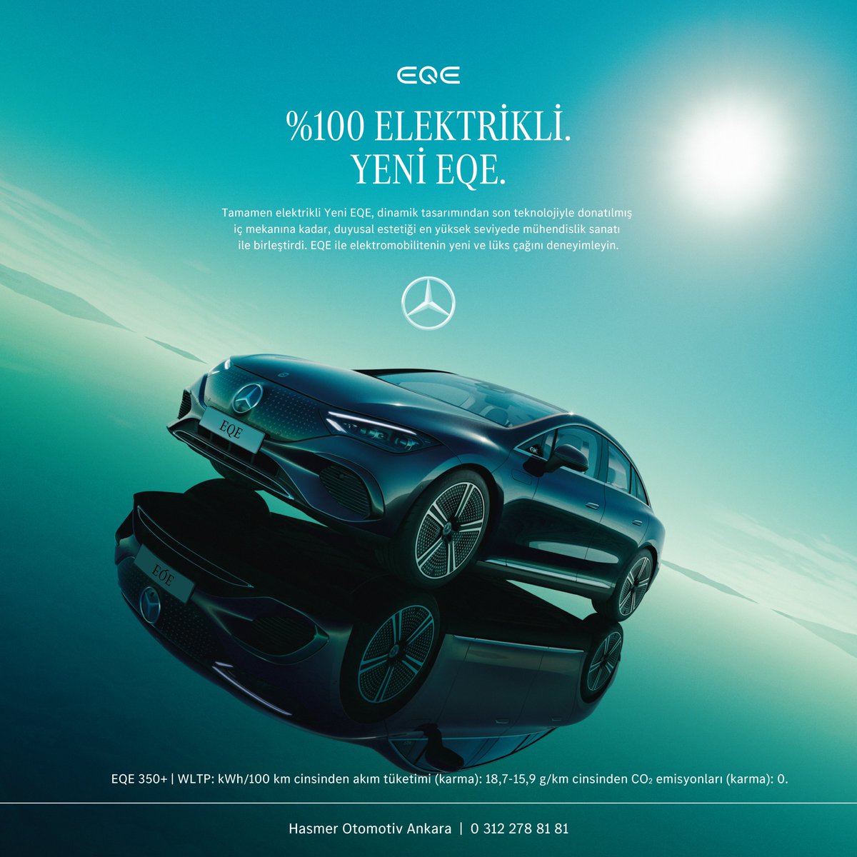 Mercedes-EQ'dan Yeni EQE. 
Tamamen elektrikli EQE’nin akıllı yardımcı sistemleri, menzili optimize etmek için enerjiyi verimli kullanmanıza ve öngörülü sürüş yapmanıza aktif bir şekilde yardımcı olur.Electric Intelligence  bunun için ideal navigasyon parametreleri sunar.#Hasmer