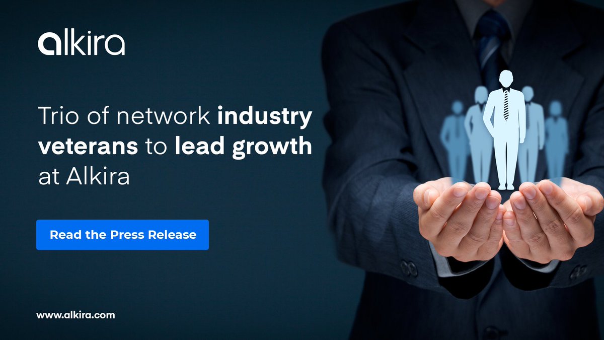 Alkira is excited to welcome Ahmed Datoo <a href="/datooab/">ahmed datoo</a> as Chief Marketing Officer, Harbrinder Kang as VP of People and Operations, and Kevin Kramer as Head of North American Sales to help lead our mission of reinventing networking for the #cloud! alkira.com/trio-of-networ… #leadership