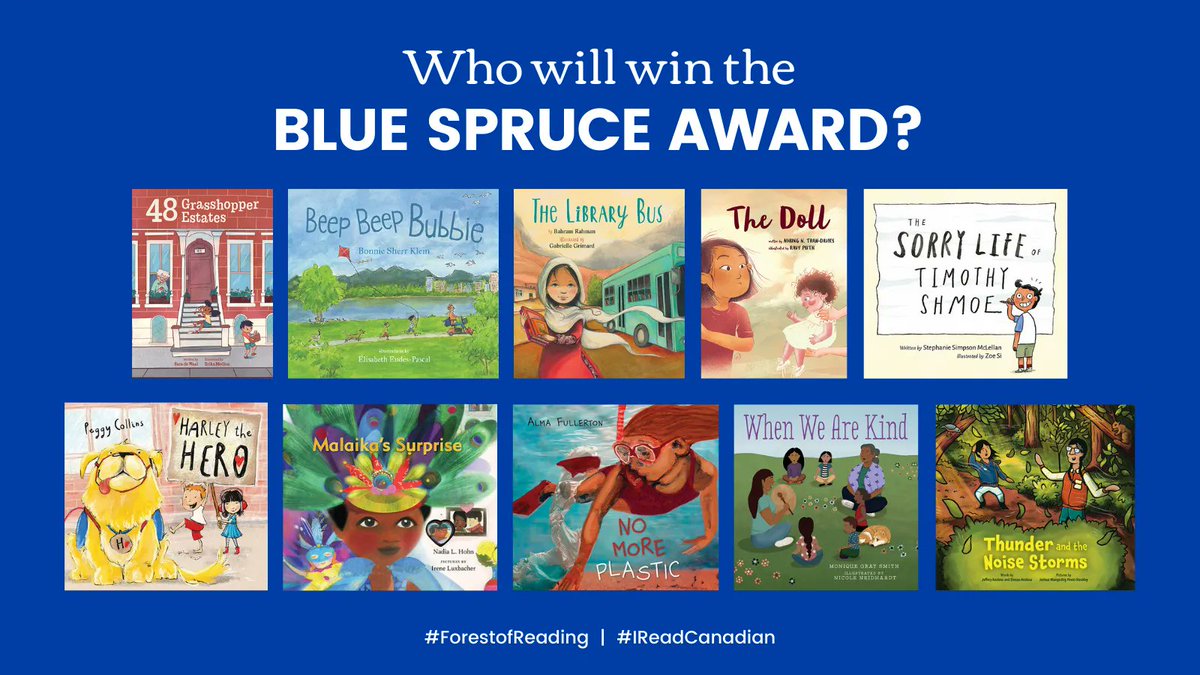 Blue Spruce Reader it is time to grab your snacks and watch your #ForestofReading Award ceremony! Head over to this direct link from <a href="/CBCBooks/">CBC Books</a> to watch: bit.ly/3Ni5gLj #IReadCanadian <a href="/cbcbooks/">CBC Books</a>