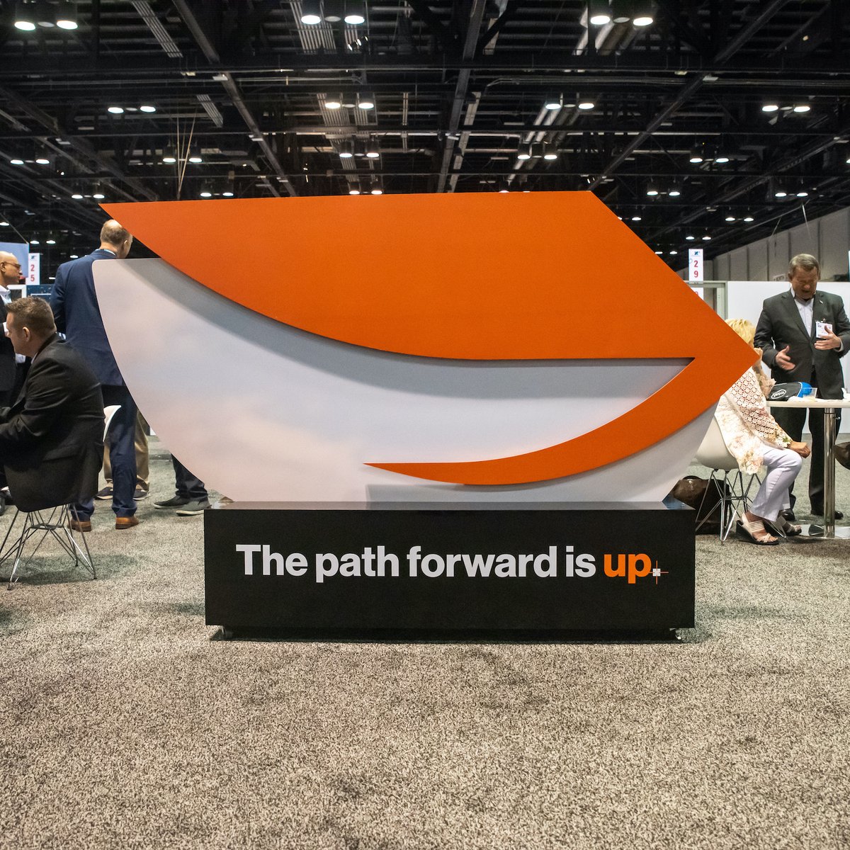YourLiveMoment's tweet photo. DroneUp is a drone flight services innovation leader. L!VE helped them show off their products at the AUVSI Xponential tradeshow. We produced DroneUp's trade show presence, designed the large fabricated photo-op logo piece &amp; managed tactical &amp; logistical operations. @godroneup https://t.co/d7SoqtzrCl