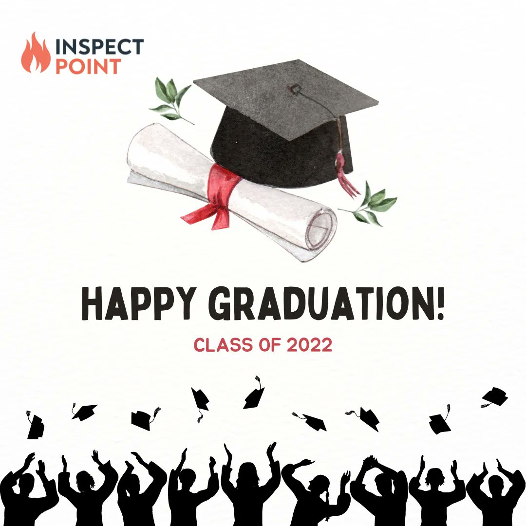 InspectPoint's tweet photo. Happy graduation to the class of 2022! We work with several SUNYs, so we've seen first-hand the resiliency of this class. Check out a demo to see a product that works just as hard as the class of 2022! #inspectpoint #lifesafety #fireprotection
https://t.co/88CbUo4nqk https://t.co/oEV7F8GipT