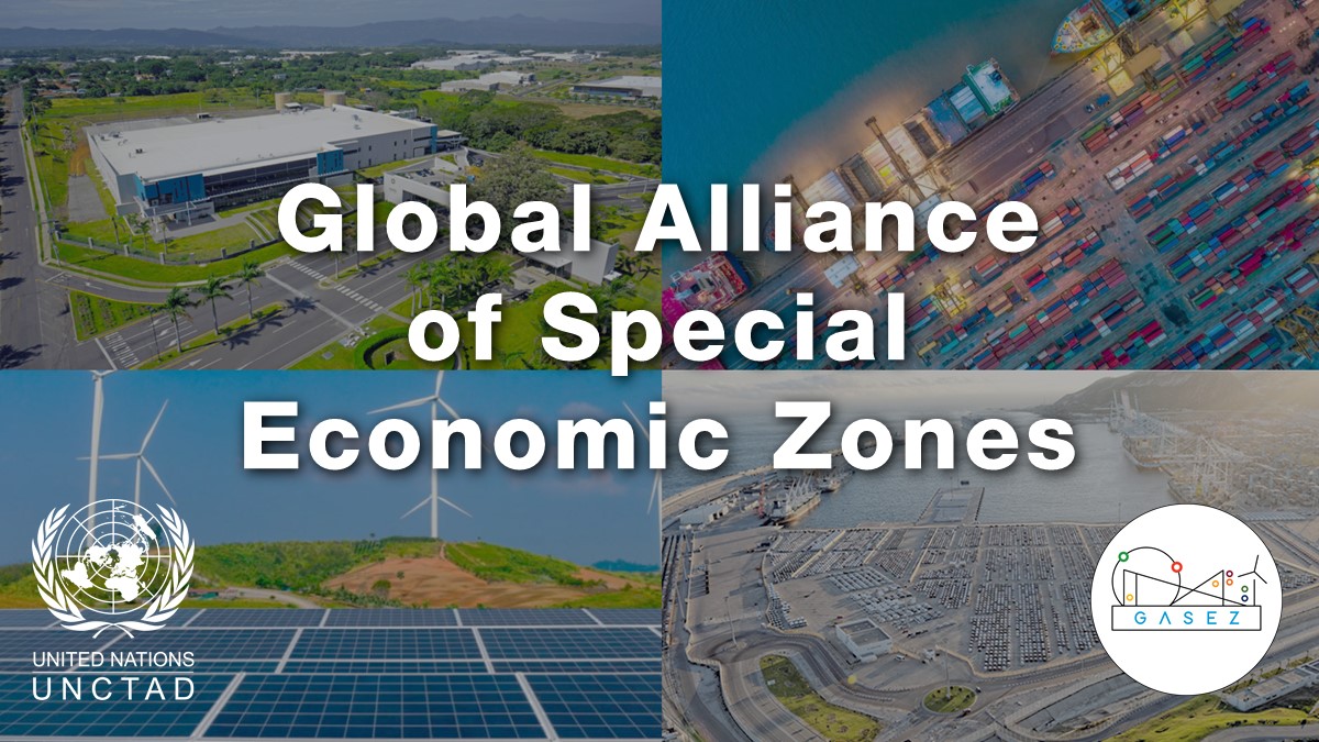 UNCTAD's tweet photo. Today @UNCTAD and 7 associations joined forces to launch the Global Alliance of Special Economic Zones, representing 7,000 #SEZs in 145 economies.
The alliance aims to make these zones drivers of sustainable development across the globe. https://t.co/ykqwC0aiHM https://t.co/pdwTxHgxhx