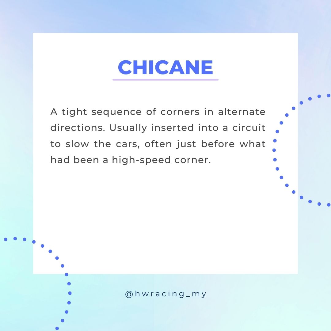 HWUMRT's tweet photo. 🔧Technical Tuesday🔧

A tight sequence of corners in alternate directions. Usually inserted into a circuit to slow the cars, often just before what had been a high-speed corner.

#hwum
#technicaltuesday
#hwracingmy
#shellecomarathon
#shellecomarathonasia https://t.co/JQt7aWHRys