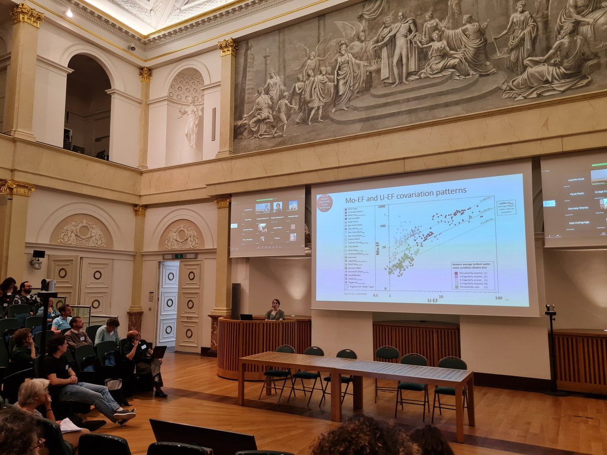 Second day of the @LiegeOcean colloquium and first on-site conference presentation for our PhD researcher @mareike_paul, studying trace metals as proxies for ocean #deoxygenation. Amazing to be here interacting with the community again. @SuomenAkatemia @GeoHelsinkiUni @geo_hel