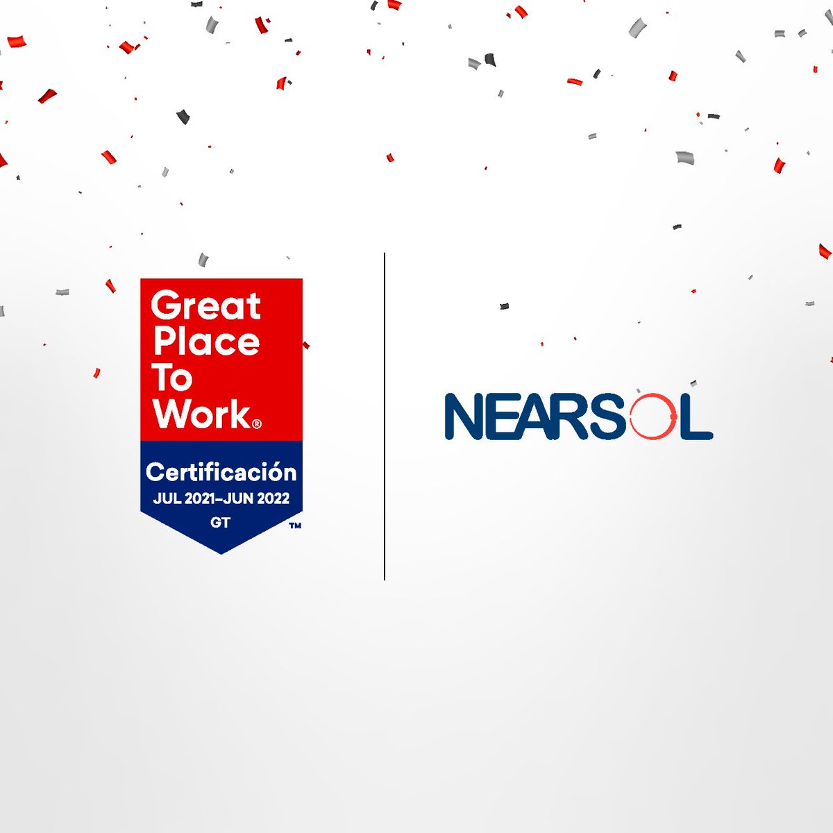 nearsol's tweet photo. Today is GPTW Certification Nation Day!✨This is our first opportunity to celebrate, and we are proud to be a #GPTWcertified company in Guatemala. Thank you NEARSOL Family for always being results-driven, committed, passionate, caring, and resourceful.✨ #GPTWCARCA #Nearsolgt https://t.co/e1gjW5K4yc