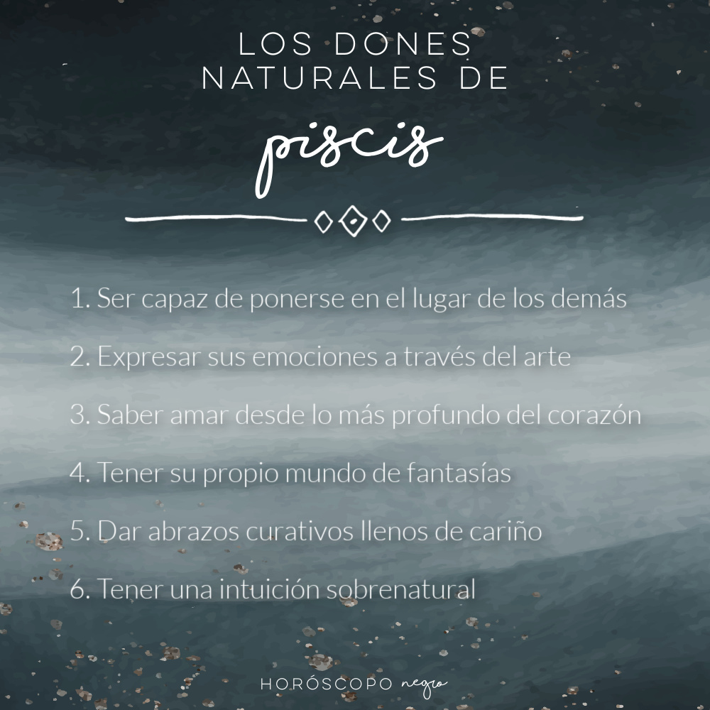 Los dones naturales de #Piscis ✨🔮✨ #horoscoponegro
