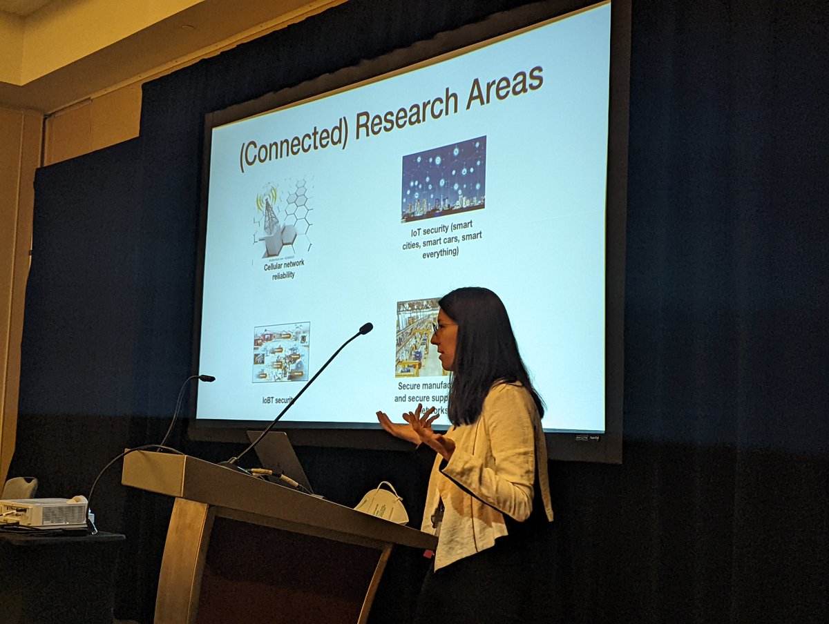 acm_wisec's tweet photo. Ongoing keynote talk by Gabriela F. Ciocarlie at #WiSec2022. Watch live stream: https://t.co/KPJRWCHFuk https://t.co/Pop9IQqm57