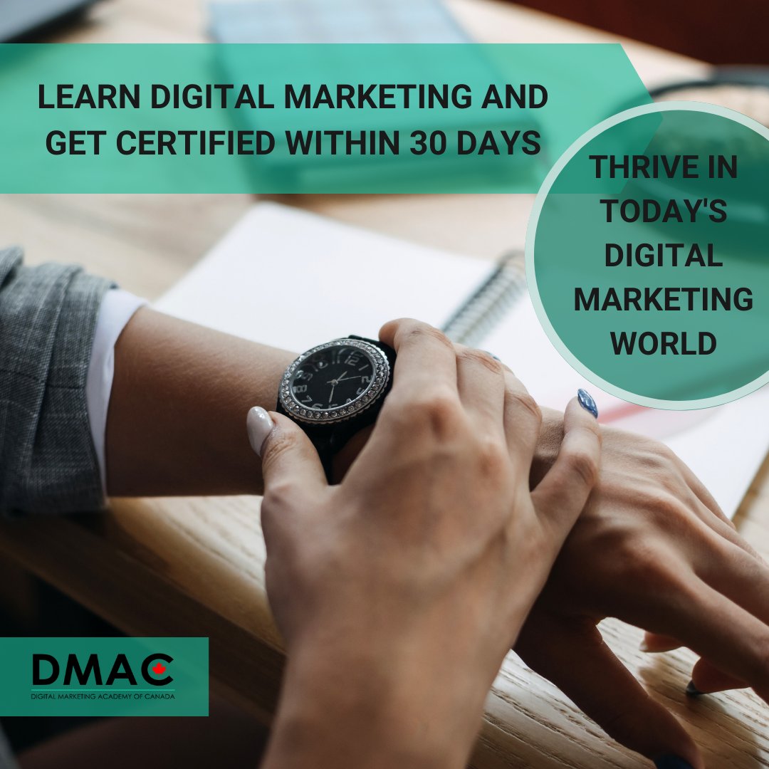 Getting certified in Digital Marketing these days is so important. The fact that you can do it in less than 30 days is unheard of, this is what DMAC offers. To learn more, visit link in bio.