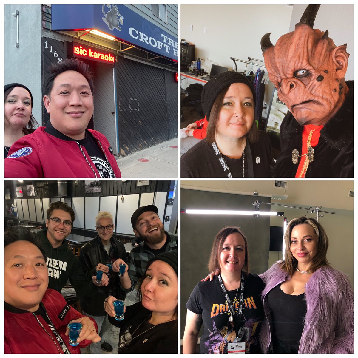 littleleah78's tweet photo. Our wild weekend of #FanCon7 has come to a close. Always love seeing our friends & making new ones. #backtothegrind #windexshotzatthecroft #ipeerpressuredMarcBernardinintofollowingmeonTwitter https://t.co/Cz1m6p8iuc