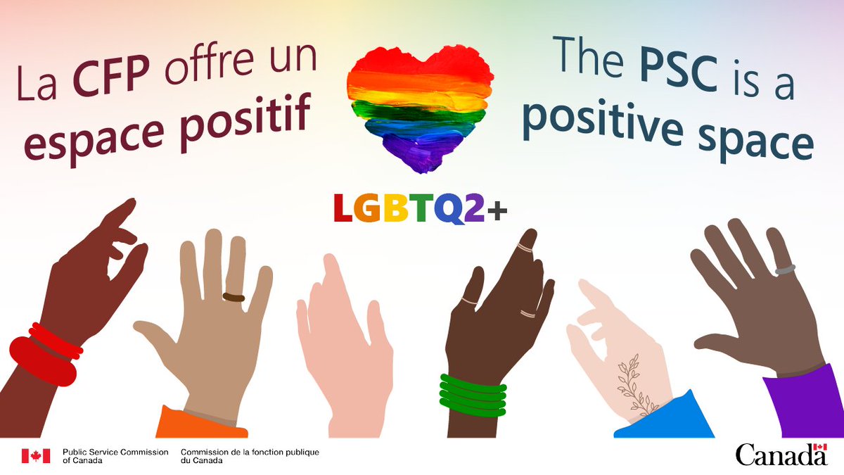 PSCofCanada's tweet photo. It's the International Day Against Homophobia, Transphobia &amp; Biphobia. 

Every second, intolerance shortens lives; together, let’s stand up against discrimination and foster a more diverse and inclusive workplace! https://t.co/zuAvl0jWpG