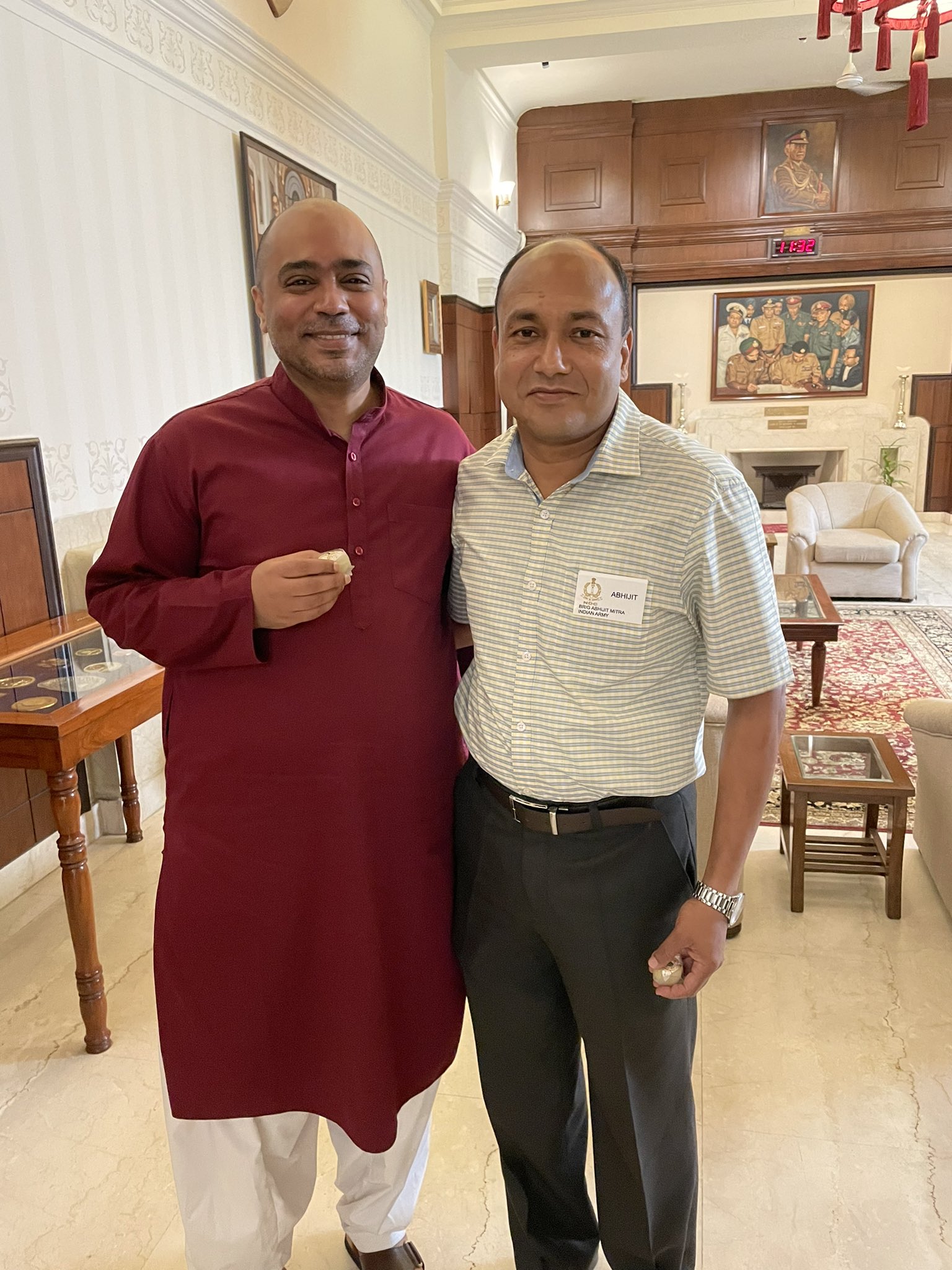 Abhijit Iyer Mitra on Twitter "Gave a speech at the National Defence