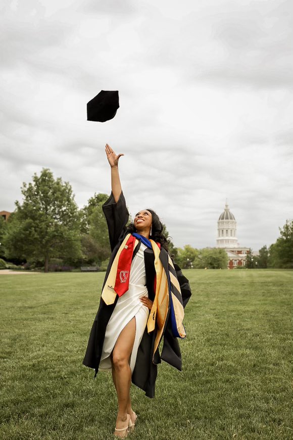 “…perhaps, you were created for such a time as this.” Graduated with my PhD this weekend and feeling like the best of life has just begun. #GradSeason #PhinisheD #MizzouTAM