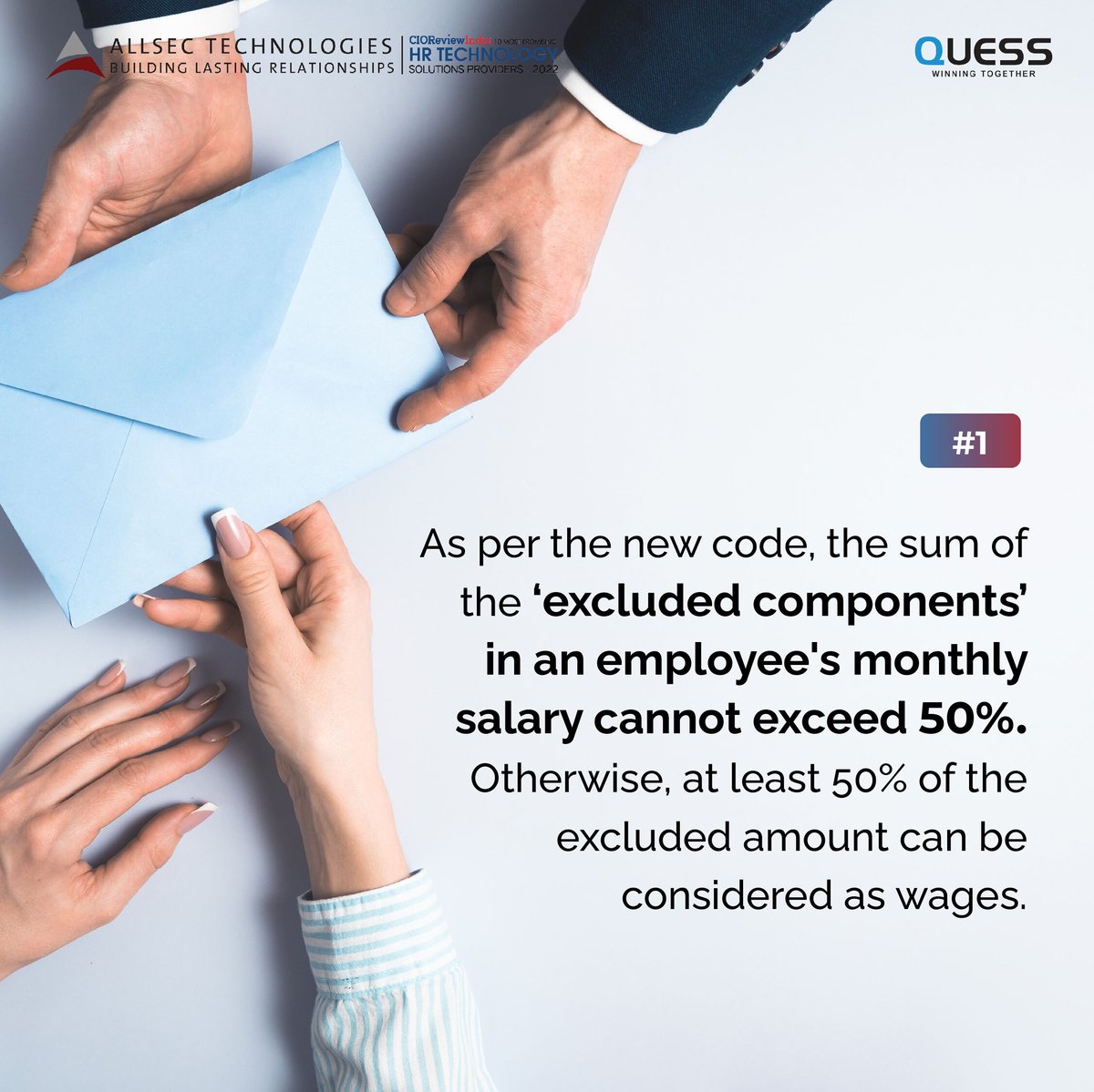alldigitech's tweet photo. In this first series on #AllsecAnswers, we delved into the most asked questions about the new #LabourCodes and our recommendations on how to tackle specific situations. Have more such questions? Get in touch!
https://t.co/wazhXMnwB3
#CodeOnWages2019 #Wages #LabourCompliance https://t.co/HUKH9flah6